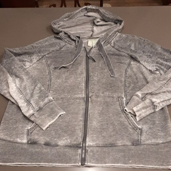 GreenTea Gray Lightweight Hoodie - Picture 1 of 5